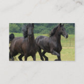 Visitekaartjes van Friesian Horses (Achterkant)