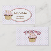 Visitekaartjes van gebakken koekjes (Voorkant / Achterkant)