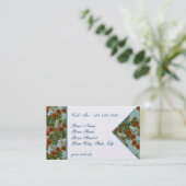 Visitekaartjes van geborduurd zout en eikenhout (Staand voorkant)