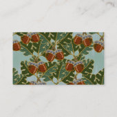 Visitekaartjes van geborduurd zout en eikenhout (Achterkant)