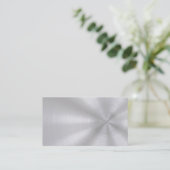 Visitekaartjes van geborsteld aluminium (Staand voorkant)