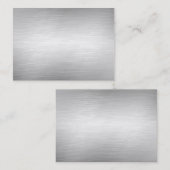 Visitekaartjes van geborsteld aluminium (Voorkant / Achterkant)