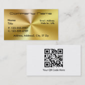 Visitekaartjes van geborsteld goud (Voorkant / Achterkant)