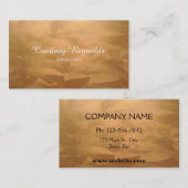 Visitekaartjes van geborsteld koper (Voorkant / Achterkant)