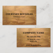 Visitekaartjes van geborsteld koper (Voorkant / Achterkant)