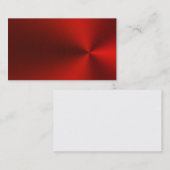 Visitekaartjes van geborsteld rood metaal (Voorkant / Achterkant)