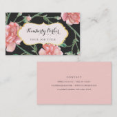 Visitekaartjes van gekerende Florals (Voorkant / Achterkant)