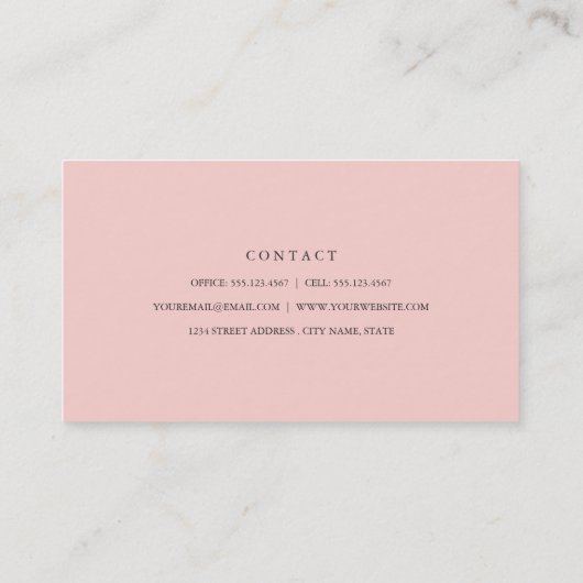 Visitekaartjes van gekerende Florals (Achterkant)