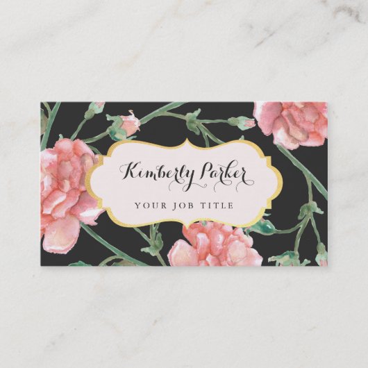 Visitekaartjes van gekerende Florals (Voorkant)