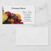 Visitekaartjes van gemengde vruchten (Voorkant / Achterkant)