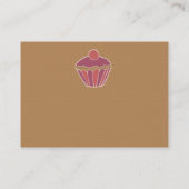 Visitekaartjes van Gingham Cupcake (Achterkant)