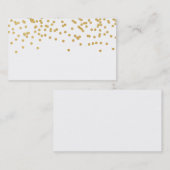 Visitekaartjes van goudConfetti (Voorkant / Achterkant)