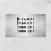 Visitekaartjes van goudmetalen (Achterkant)