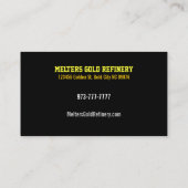 Visitekaartjes van goudraffinaderijen (Achterkant)