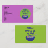 Visitekaartjes van granen (Voorkant / Achterkant)