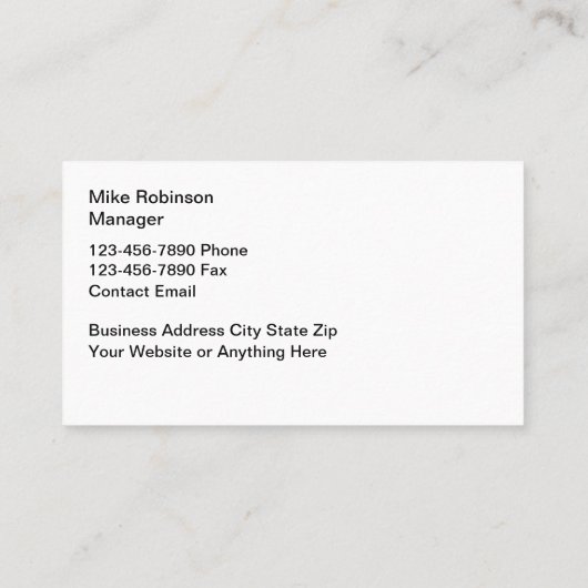 Visitekaartjes van Green Recycling Service (Achterkant)