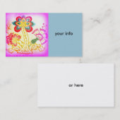 visitekaartjes van groovy hippie-palmbomen (Voorkant / Achterkant)