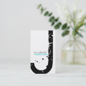 Visitekaartjes van Grunge Monogram (Staand voorkant)