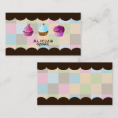 visitekaartjes van heerlijke taart (Voorkant / Achterkant)