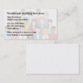 Visitekaartjes van het Agentschap voor het persone (Voorkant / Achterkant)