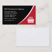 Visitekaartjes van het arbeidsbureau (Voorkant / Achterkant)