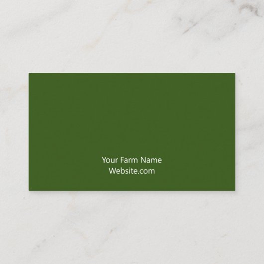 Visitekaartjes van het Boerderij van de gordel (Achterkant)