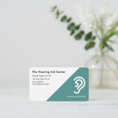 Visitekaartjes van het centrum voor hoortoestellen (Staand voorkant)