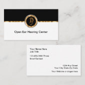 Visitekaartjes van het Classy Hearing Aid Center (Voorkant / Achterkant)