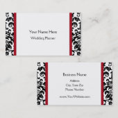 Visitekaartjes van het Damast van Groupon de (Voorkant / Achterkant)