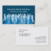 Visitekaartjes van het Executive Search Agency (Voorkant / Achterkant)