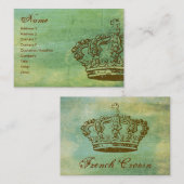 Visitekaartjes van het Franse kroonpark (Voorkant / Achterkant)