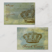 Visitekaartjes van het Franse kroonpark (Voorkant / Achterkant)
