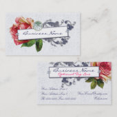 Visitekaartjes van het Franse Roos (Voorkant / Achterkant)