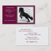 Visitekaartjes van het Friesiaanse Boerderij (Voorkant / Achterkant)