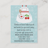 Visitekaartjes van het hart van de rode en blauwe  (Achterkant)