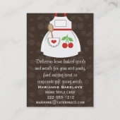 Visitekaartjes van het hartritme van rode en bruin (Achterkant)