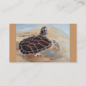 Visitekaartjes van het hoofd op schildpad (Achterkant)
