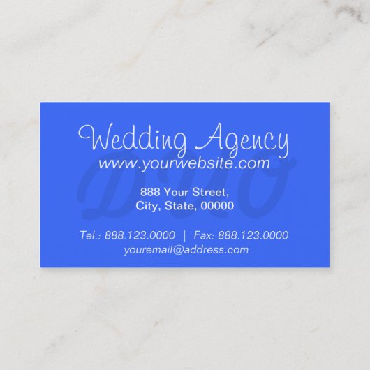 Visitekaartjes van het huwelijksbureau (Achterkant)