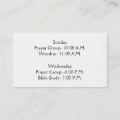 Visitekaartjes van het kerkkruis (Achterkant)