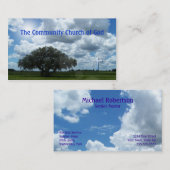 Visitekaartjes van het kerkkruis (Voorkant / Achterkant)