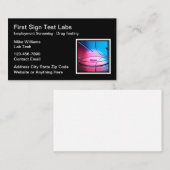 Visitekaartjes van het laboratorium voor het scree (Voorkant / Achterkant)