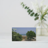 Visitekaartjes van het meer Michigan Shores (Staand voorkant)