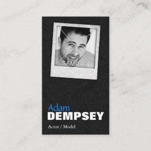 Visitekaartjes van het model Leder Photo Actor