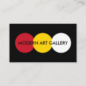 Visitekaartjes van het Modern Art Gallery-thema (Voorkant)