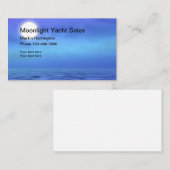 Visitekaartjes van het moonlight-thema Seaside Oce (Voorkant / Achterkant)