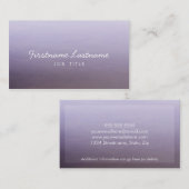 Visitekaartjes van het Netwerk van Ombre in Paars (Voorkant / Achterkant)