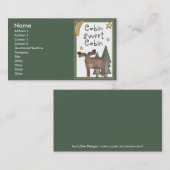 Visitekaartjes van het noordbos met Cabin Sweet Ca (Voorkant / Achterkant)
