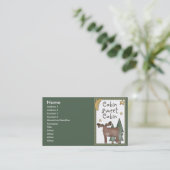 Visitekaartjes van het noordbos met Cabin Sweet Ca (Staand voorkant)