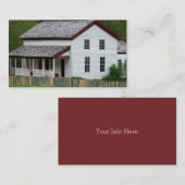 Visitekaartjes van het oude Boerderij House (Voorkant / Achterkant)