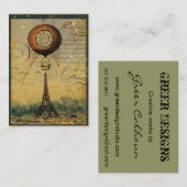 Visitekaartjes van het profiel van de Steampunk Ei (Voorkant / Achterkant)